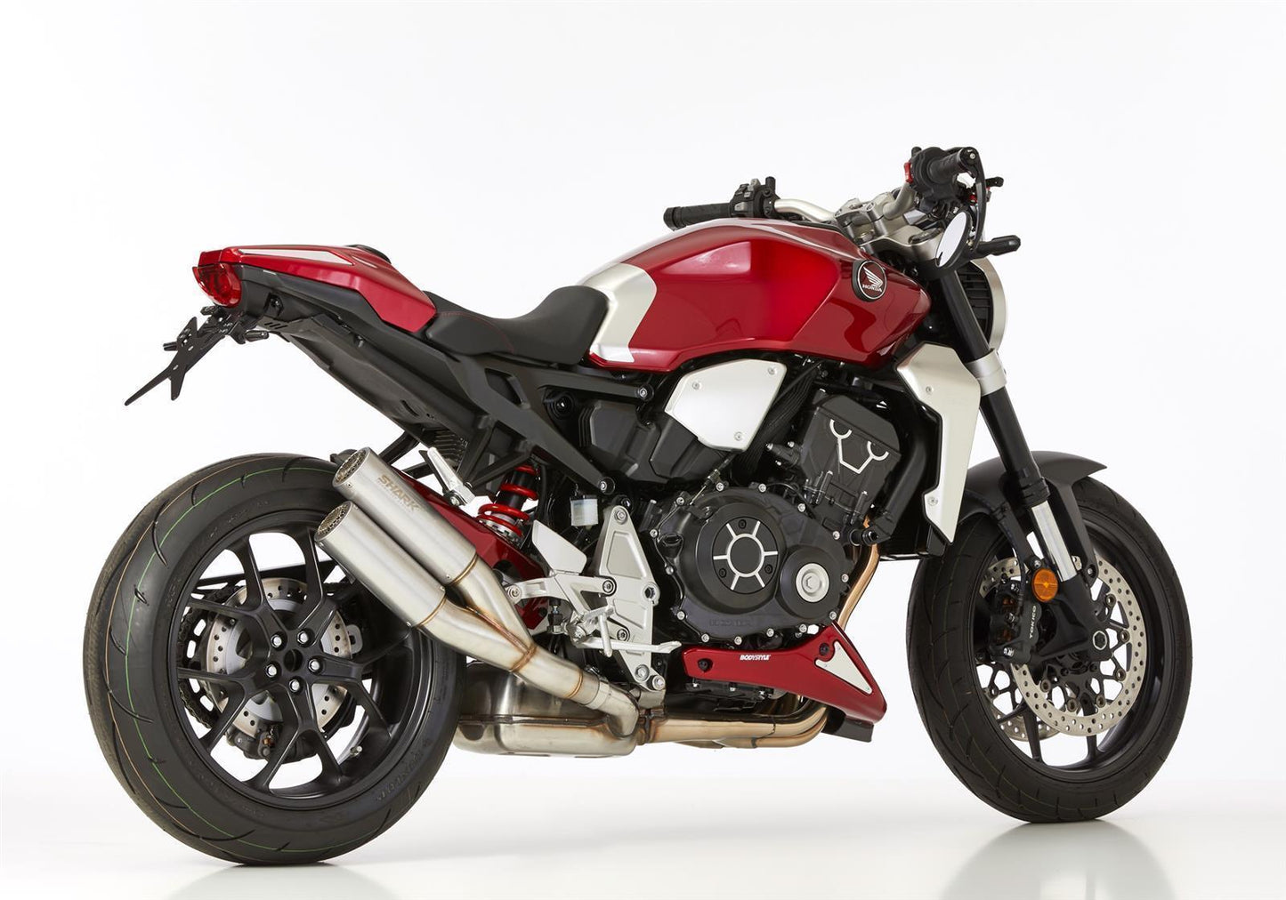 SHARK Track Raw Auspuff passend für Honda CB1000R 2018-2024 - Kama Bike Parts
