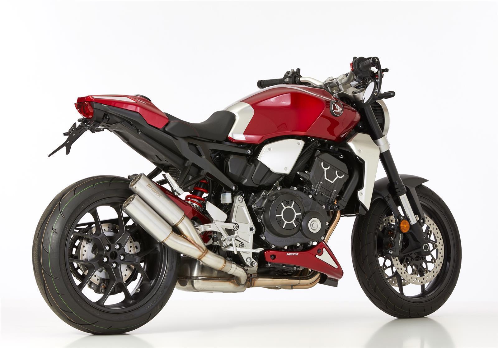 SHARK Track Raw Auspuff passend für Honda CB1000R 2018-2024 - Kama Bike Parts