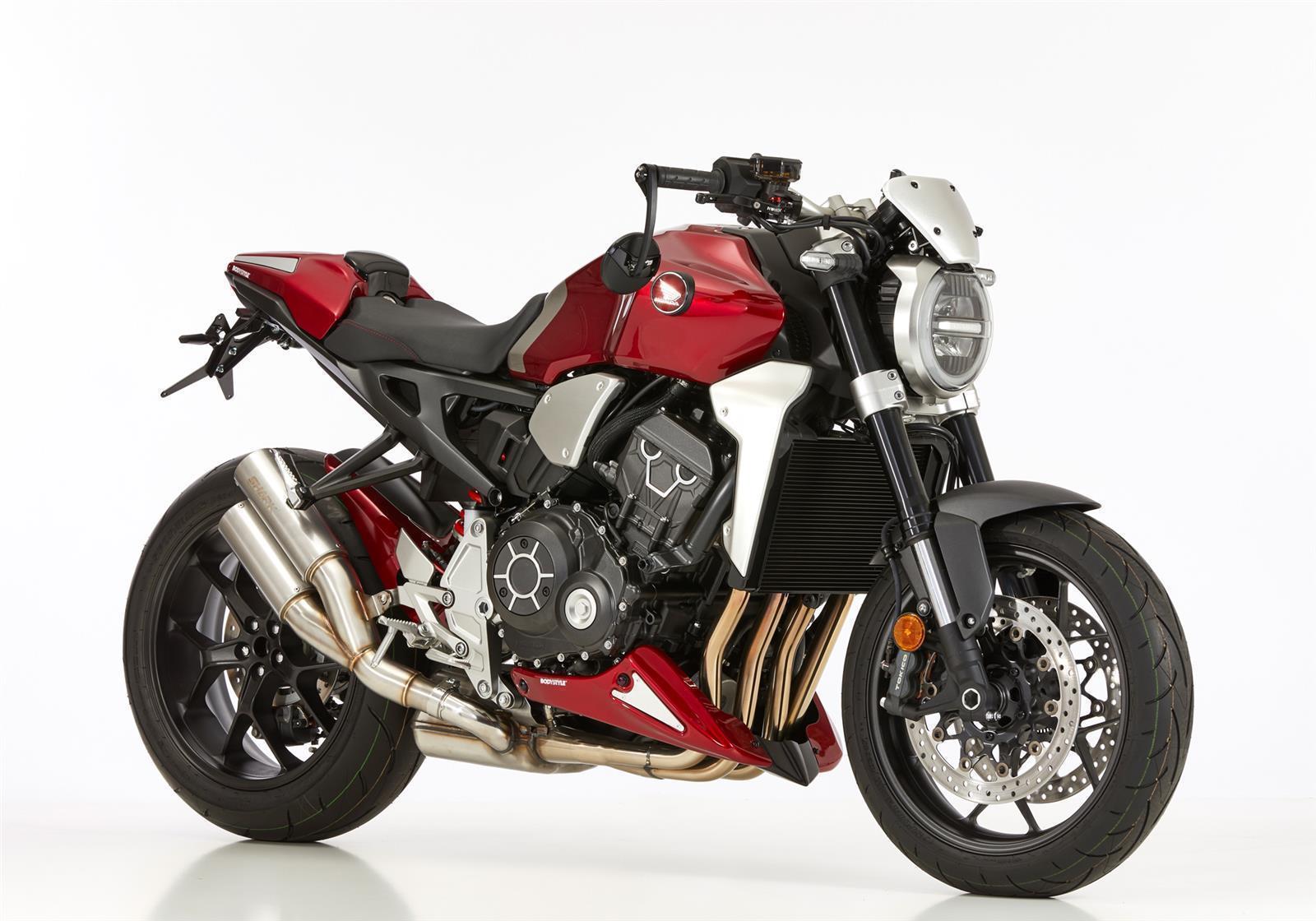 SHARK Track Raw Auspuff passend für Honda CB1000R 2018-2024 - Kama Bike Parts