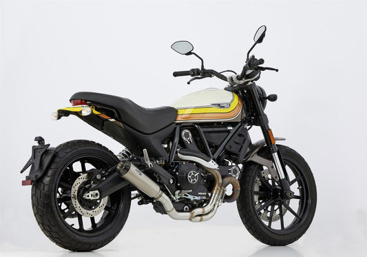 SHARK TRC-10 Auspuff Komplettanlage passend für Ducati Scrambler Icon 2017-2020 - Kama Bike Parts
