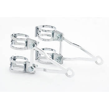 Lampenhalter-Set Alu poliert - Kama Bike Parts