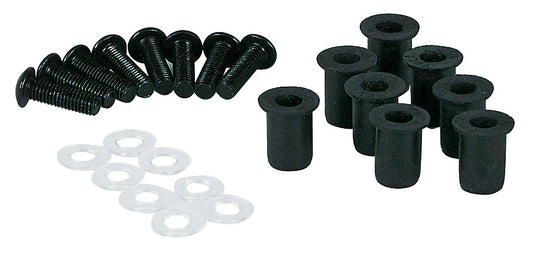 Alu-Verkleidungsschrauben mit M5 Gummimuttern - Kama Bike Parts