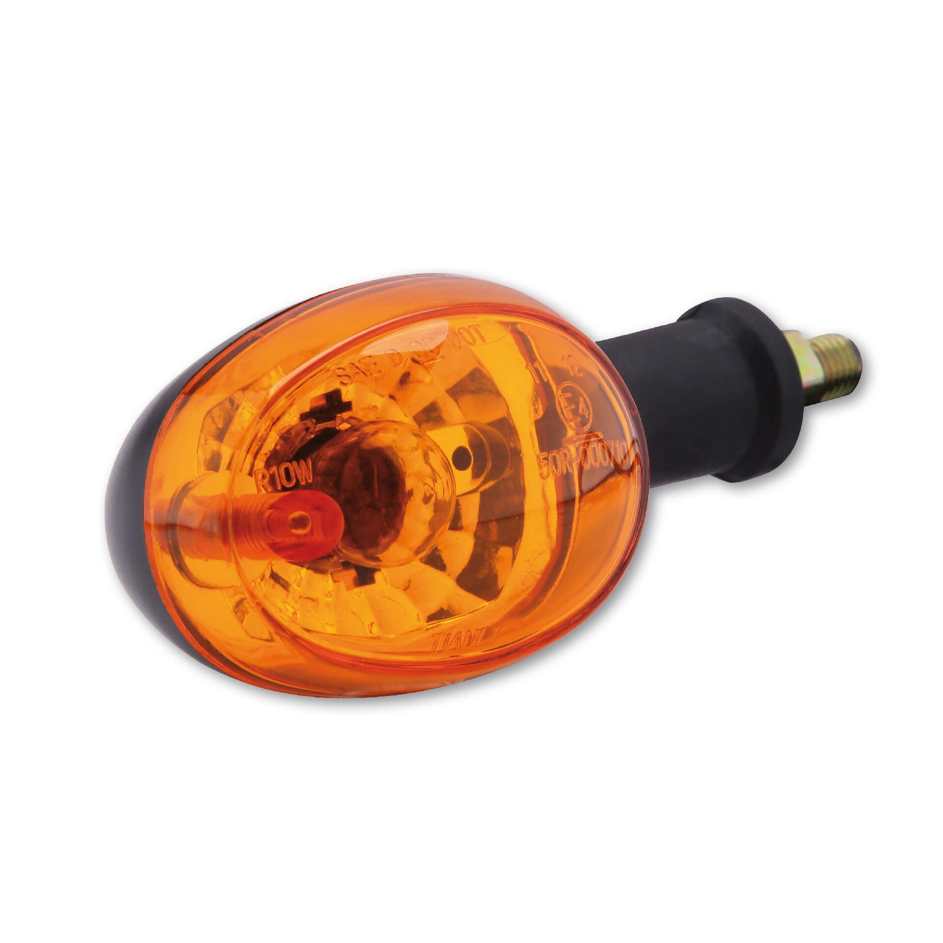 Blinker oval schwarz - Kama Bike Parts