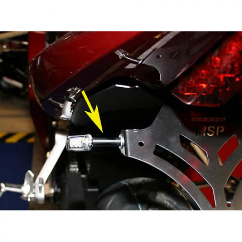 Blinkerverlängerung 30 mm für PICCO + DROP Blinker schwarz - Kama Bike Parts
