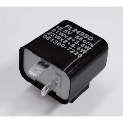 Blinkrelais 2Pol 12V 21W schwarz - Kama Bike Parts
