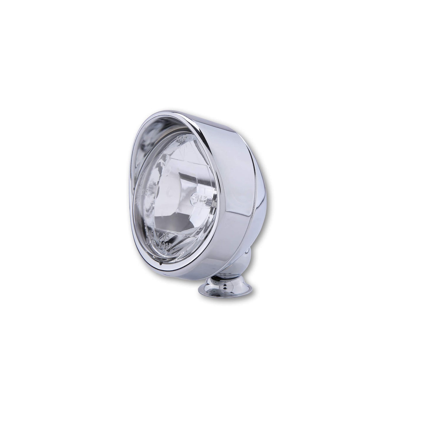 Fernscheinwerfer 90mm mit Visier Chrom H3 - Kama Bike Parts