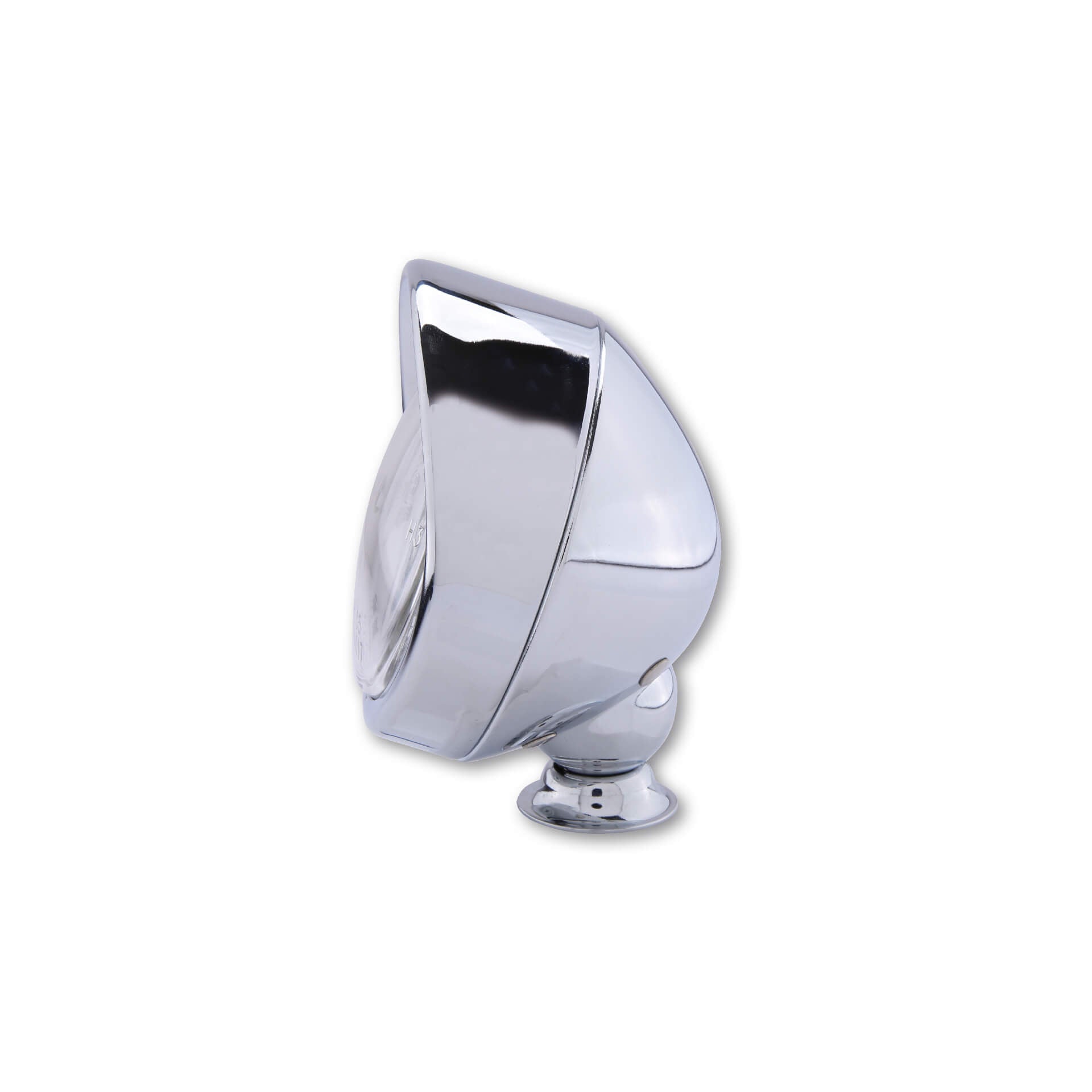 Fernscheinwerfer 90mm mit Visier Chrom H3 - Kama Bike Parts