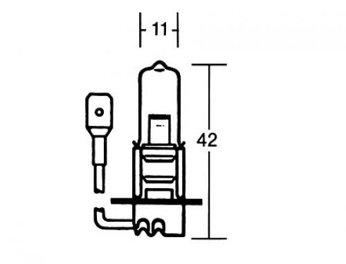H3 Glühlampe 12V 55W PK 22S - Kama Bike Parts