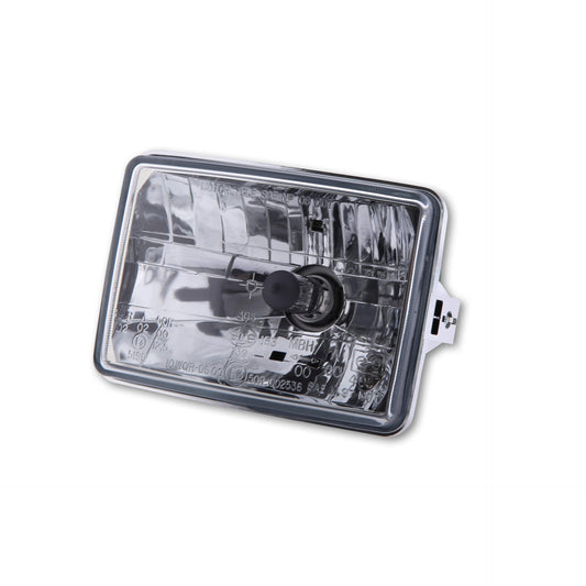 H4 Einsatz 130 x 90mm Klarglas 12V 60/55W Standlicht. E gepr. - Kama Bike Parts