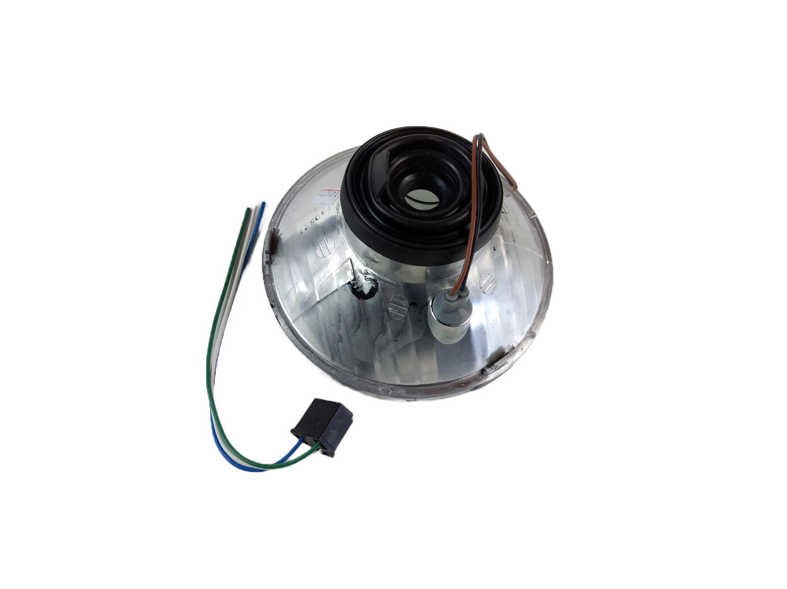 H4-Scheinwerfer-Einsatz symmetrischer Prismenreflektor mit Klarglas 7 Zoll - Kama Bike Parts