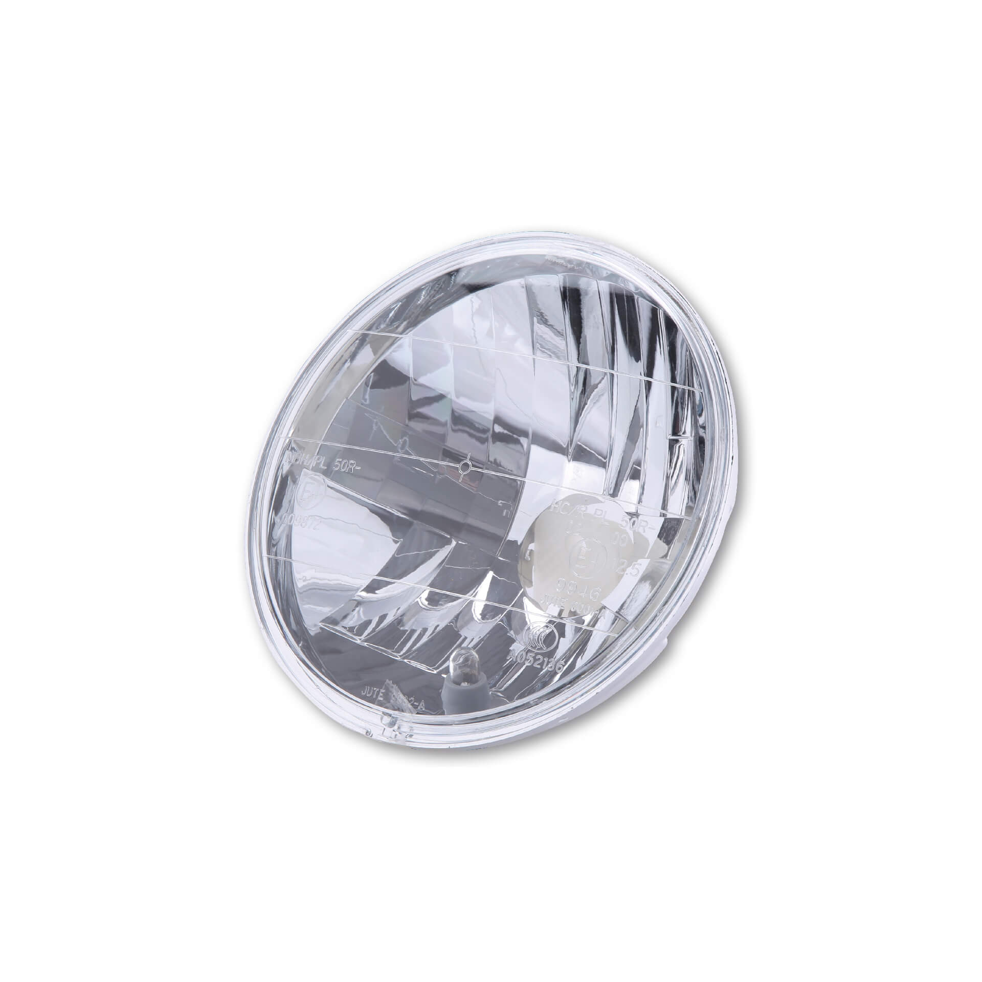Hauptscheinwerfer-Einsatz 6 1/2 Zoll je 1x klare Scheibe und Prismenreflektor - Kama Bike Parts
