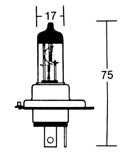 HS1 Glühlampe 12V 35/35W PX43t - Kama Bike Parts