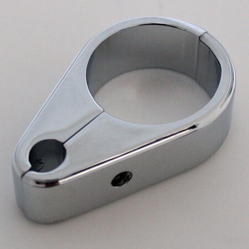 Klemme verchromt für 1 Gaszug 1 Zoll (25mm) - Kama Bike Parts