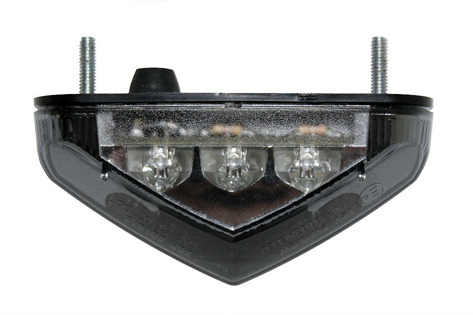 LED MINI Rücklicht getönt Kennzeichenbeleuchtung Enduro Cross Streetfighter - Kama Bike Parts
