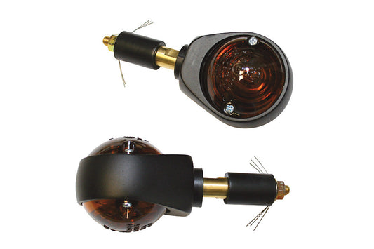 Lenkerendenblinker Ochsenaugenblinker Lenkerblinker Bullet 22mm 1"paar E-geprüft - Kama Bike Parts