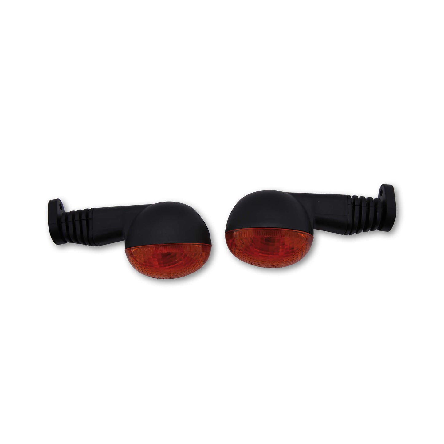 Mini-Blinker oval schwarz - Kama Bike Parts