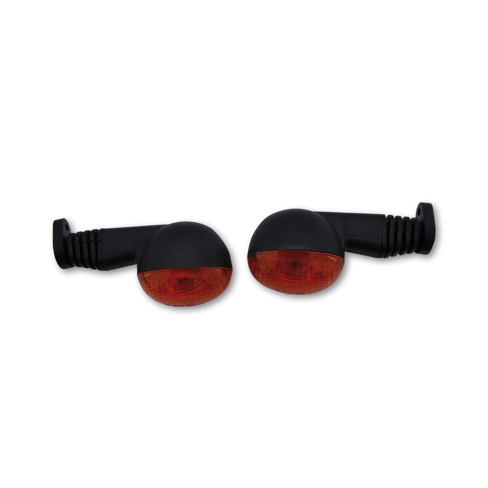 Mini-Blinker oval schwarz - Kama Bike Parts