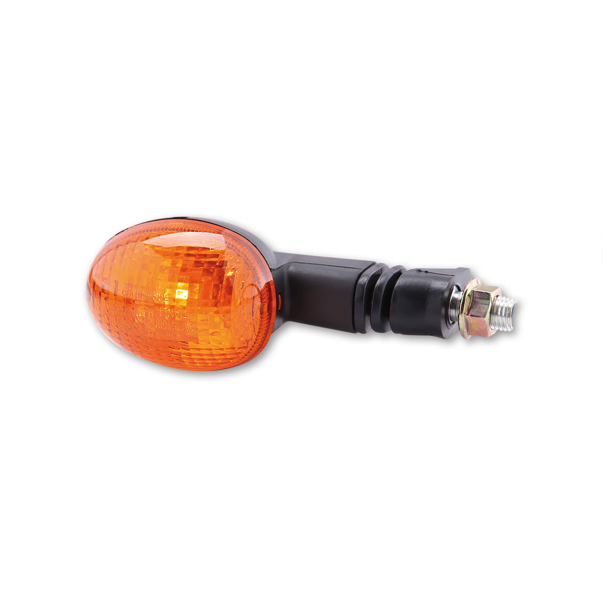 Mini-Blinker oval schwarz - Kama Bike Parts