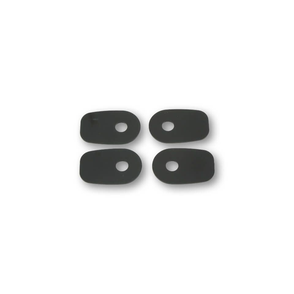 Montageplatten INDY SPACER für div. passend für Kawasaki Z 750/,ZX-10R,ER6 F/N schwarz Set - Kama Bike Parts