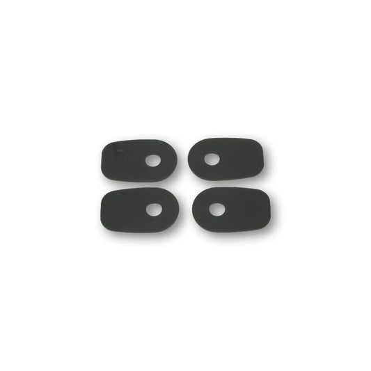 Montageplatten INDY SPACER für div. passend für Kawasaki Z 750/,ZX-10R,ER6 F/N schwarz Set - Kama Bike Parts