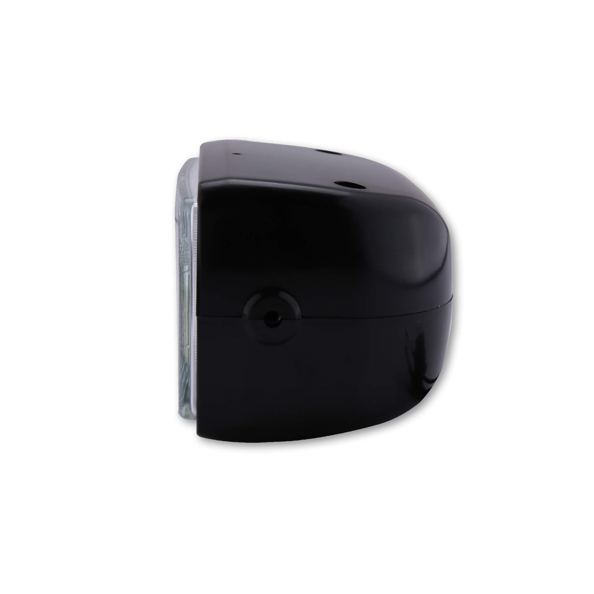 Rechteckscheinwerfer seitliche Befestigung H4 12V 60/55W ABS schwarz - Kama Bike Parts