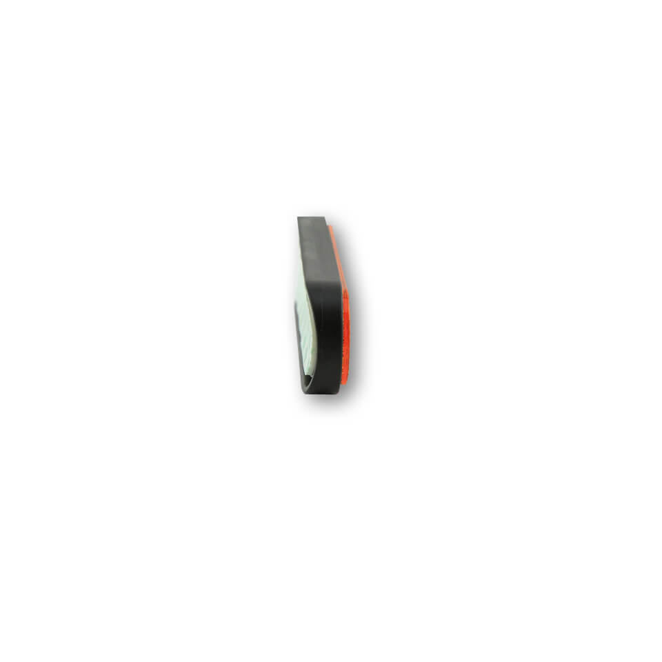 Reflektor gebogene Form gelb mit selbstklebender Folie - Kama Bike Parts