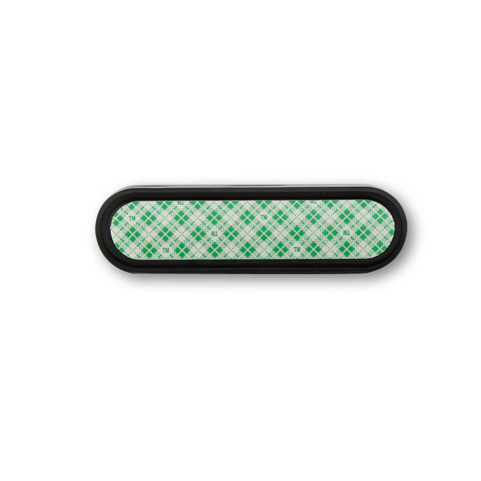 Reflektor gebogene Form gelb mit selbstklebender Folie - Kama Bike Parts