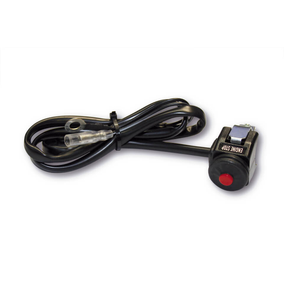 Schalter rund (Typ Taster) für Engine Stop Hupe oder z.B. Override am ATV/Quad. - Kama Bike Parts