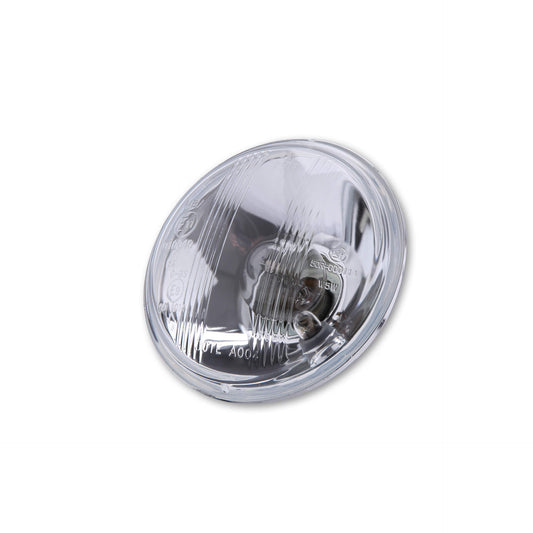 Scheinwerfereinsatz 4 1/2 Zoll geprägtes Glas mit Bilux Birne und Standlicht - Kama Bike Parts