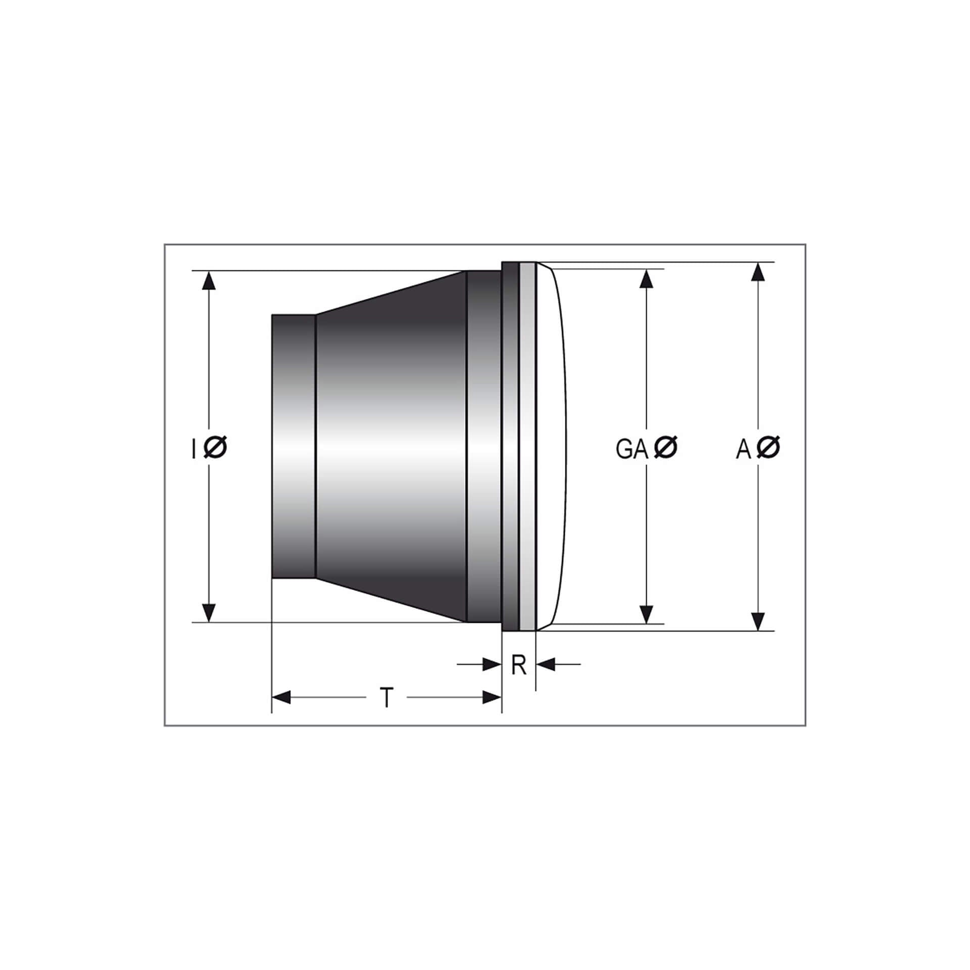 Scheinwerfereinsatz 4 1/2 Zoll geprägtes Glas mit Bilux Birne und Standlicht - Kama Bike Parts