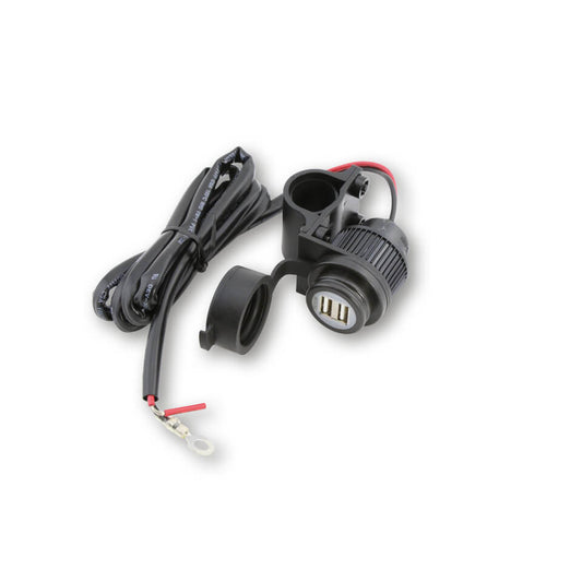 SHIN YO 2-fach-USB Steckdose auch für I-Phone 12V 3.3 A - Kama Bike Parts