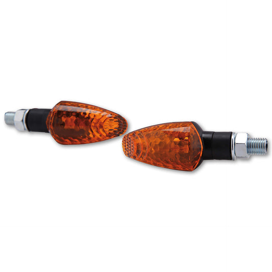 SHIN YO Blinker PEARL schwarz gelbes Glas - Kama Bike Parts