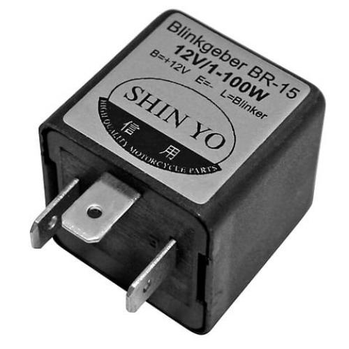 SHIN YO Blinkrelais SY-02 3polig 12 VDC 1-100 Watt - Kama Bike Parts
