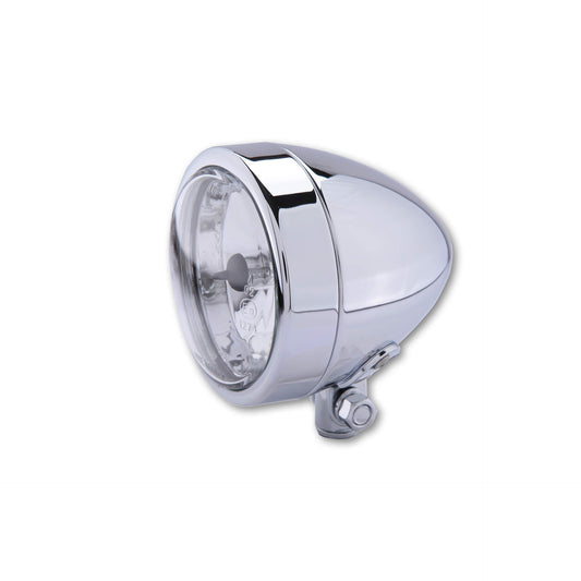 SHIN YO Chromscheinwerfer BULLET untere Befestigung Fernlicht H4 - Kama Bike Parts