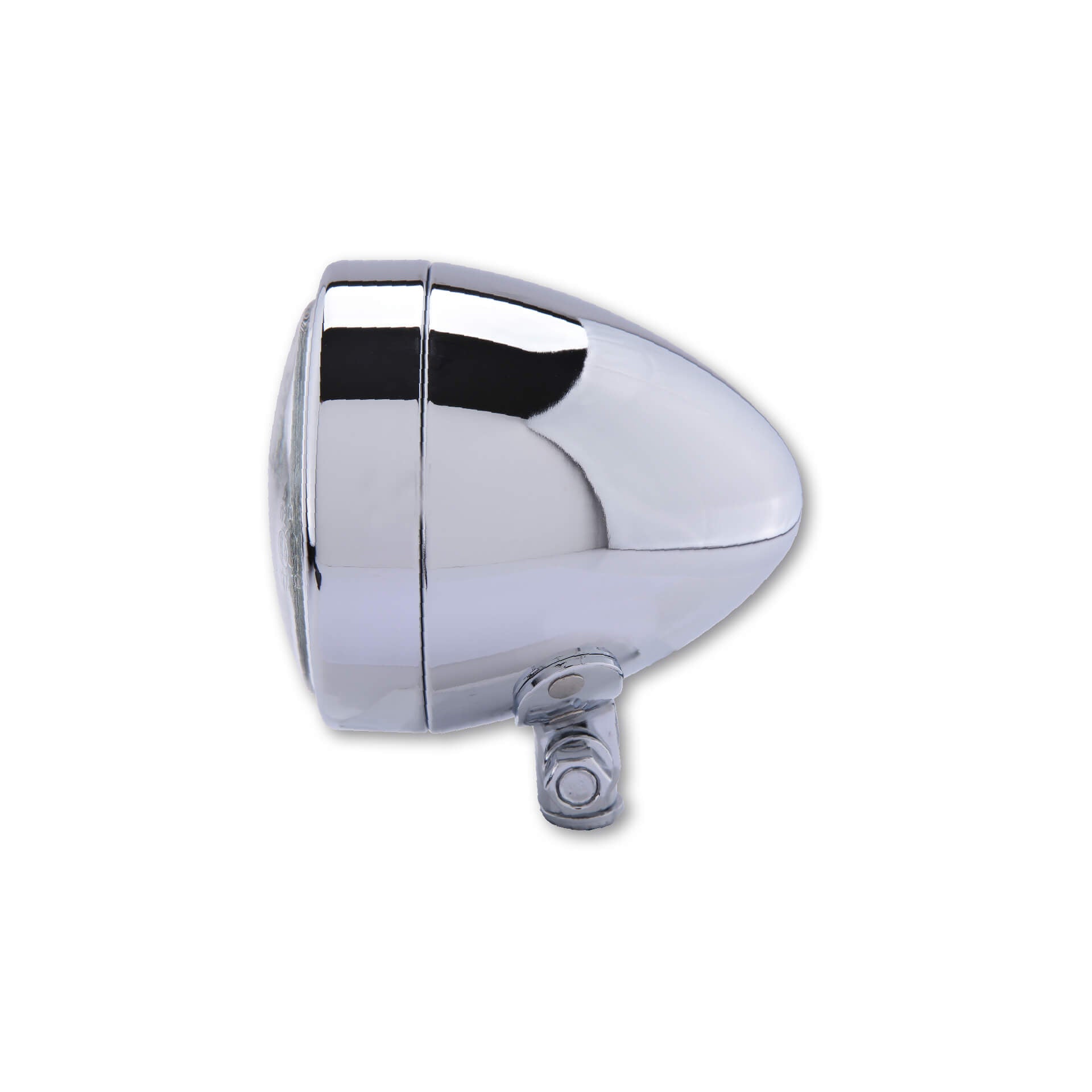 SHIN YO Chromscheinwerfer BULLET untere Befestigung Fernlicht H4 - Kama Bike Parts