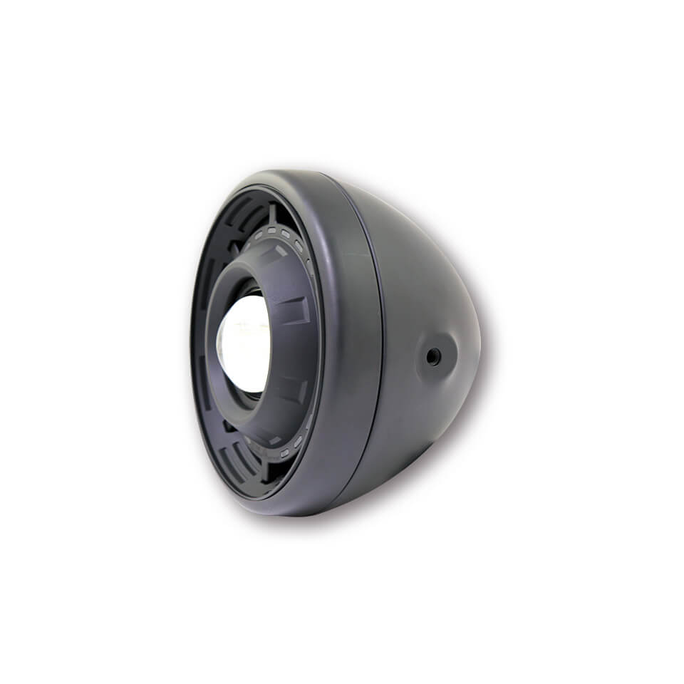 SHIN YO Ellipsoid-Scheinwerfer CYCLOPS schwarz matt - Kama Bike Parts