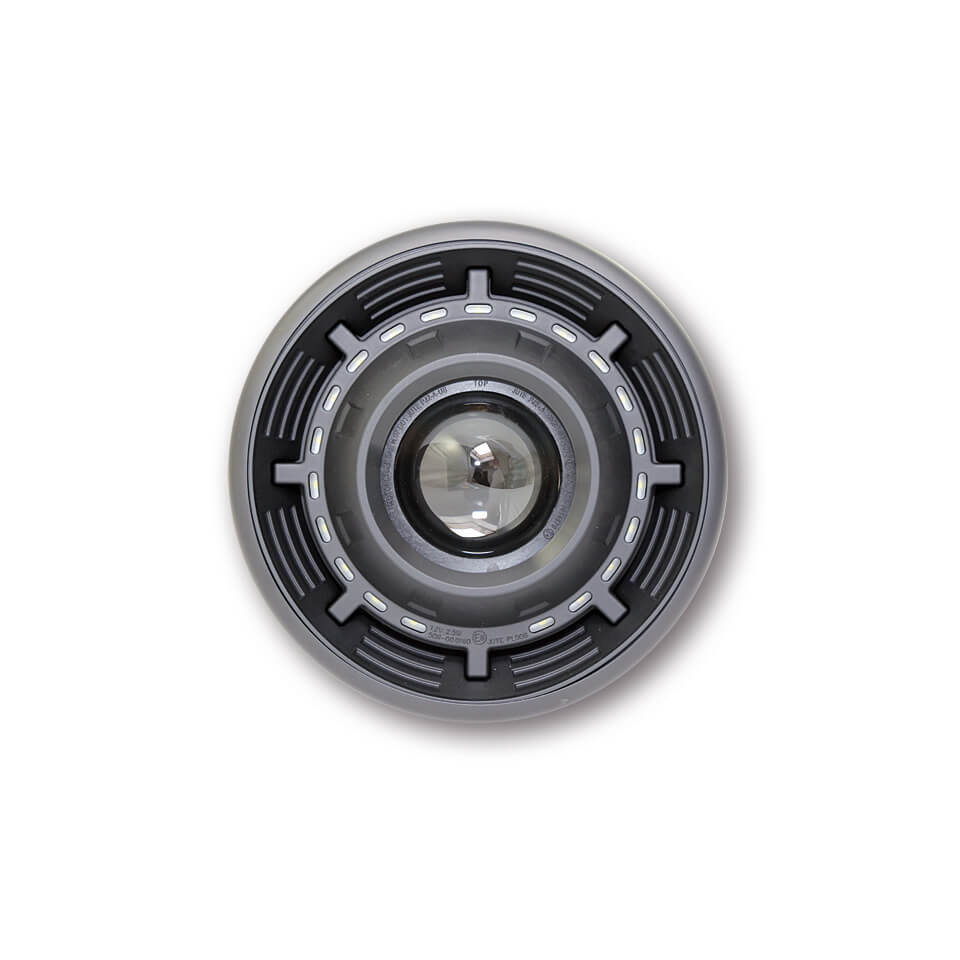 SHIN YO Ellipsoid-Scheinwerfer CYCLOPS schwarz matt - Kama Bike Parts