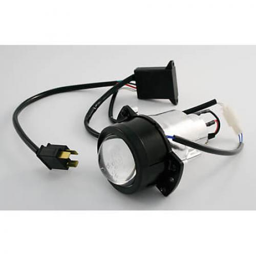 SHIN YO Ellipsoidscheinwerfer 50 mm mit Blende für Fern- und Abblendlicht H1 - Kama Bike Parts