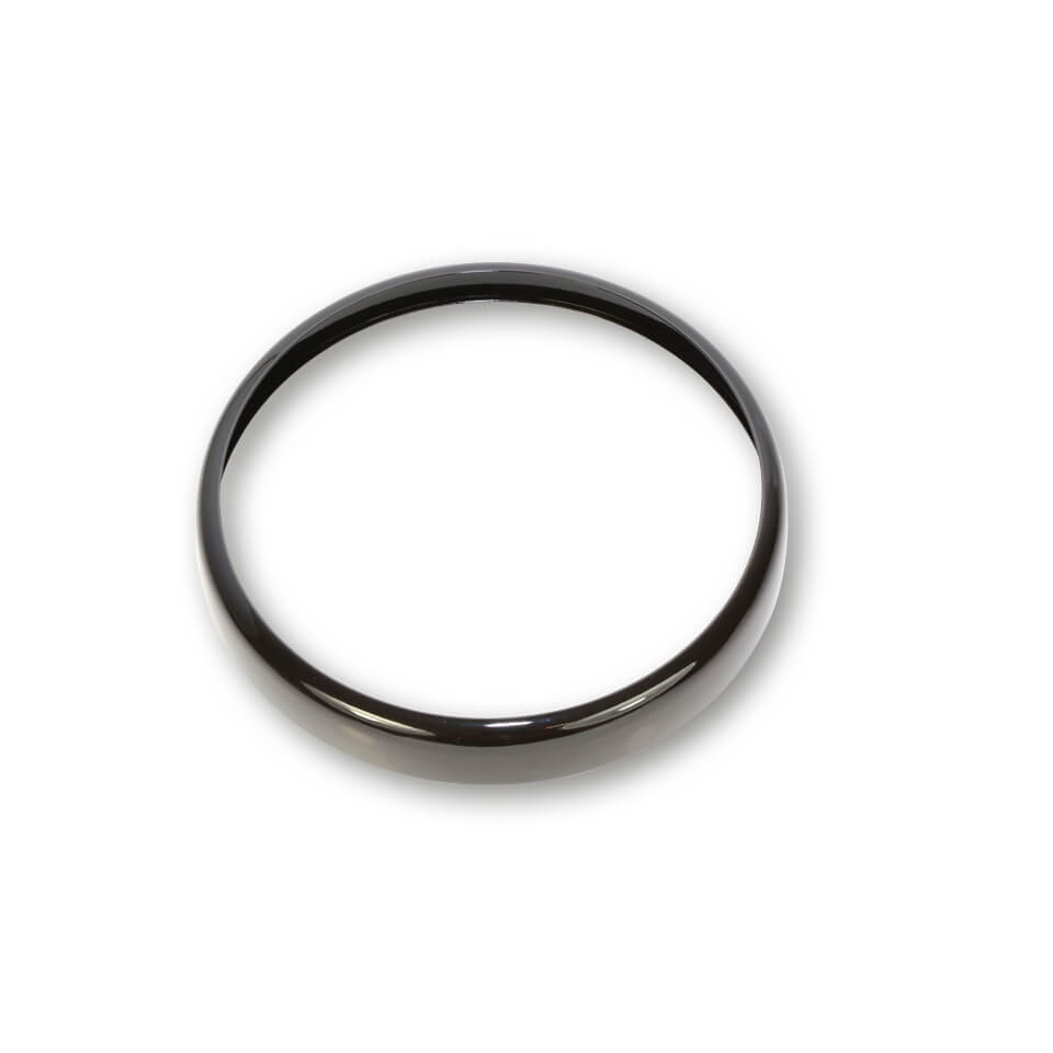 SHIN YO Lampenring für 7 Zoll Scheinwerfer RENO schwarz glänzend - Kama Bike Parts