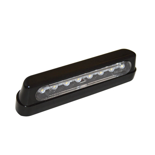 SHIN YO LED Kennzeichenbeleuchtung ABS schwarz lang - Kama Bike Parts