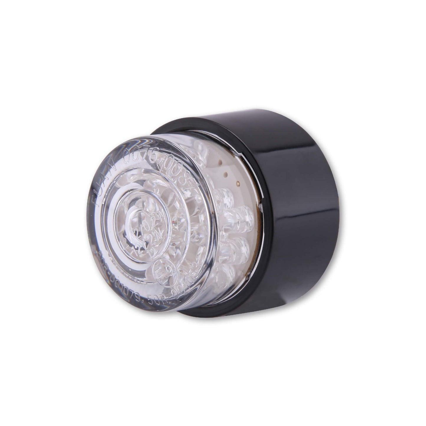 SHIN YO LED-Mini-Rücklicht BULLET rund mit schwarzem Gehäuse - Kama Bike Parts