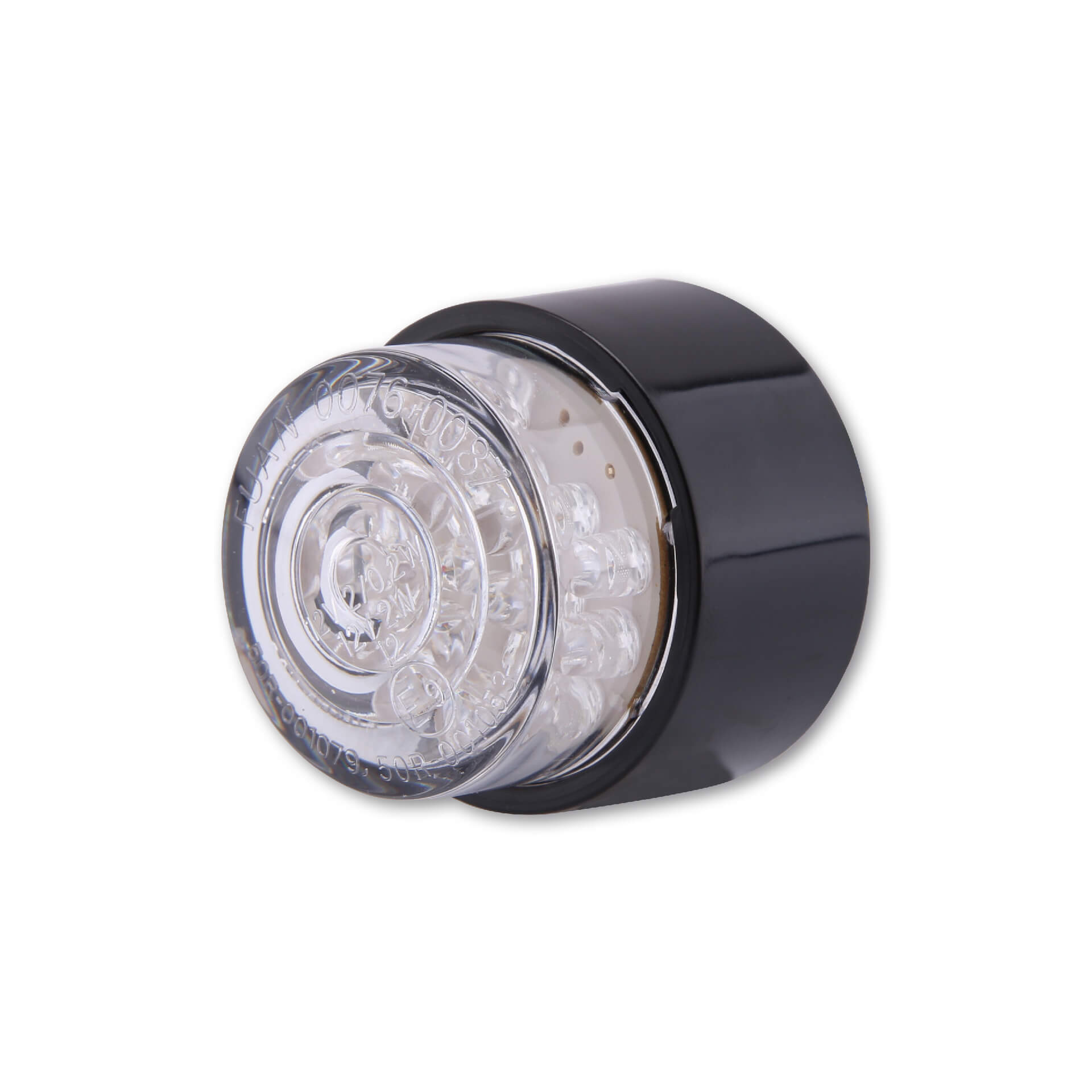 SHIN YO LED-Mini-Rücklicht BULLET rund mit schwarzem Gehäuse - Kama Bike Parts