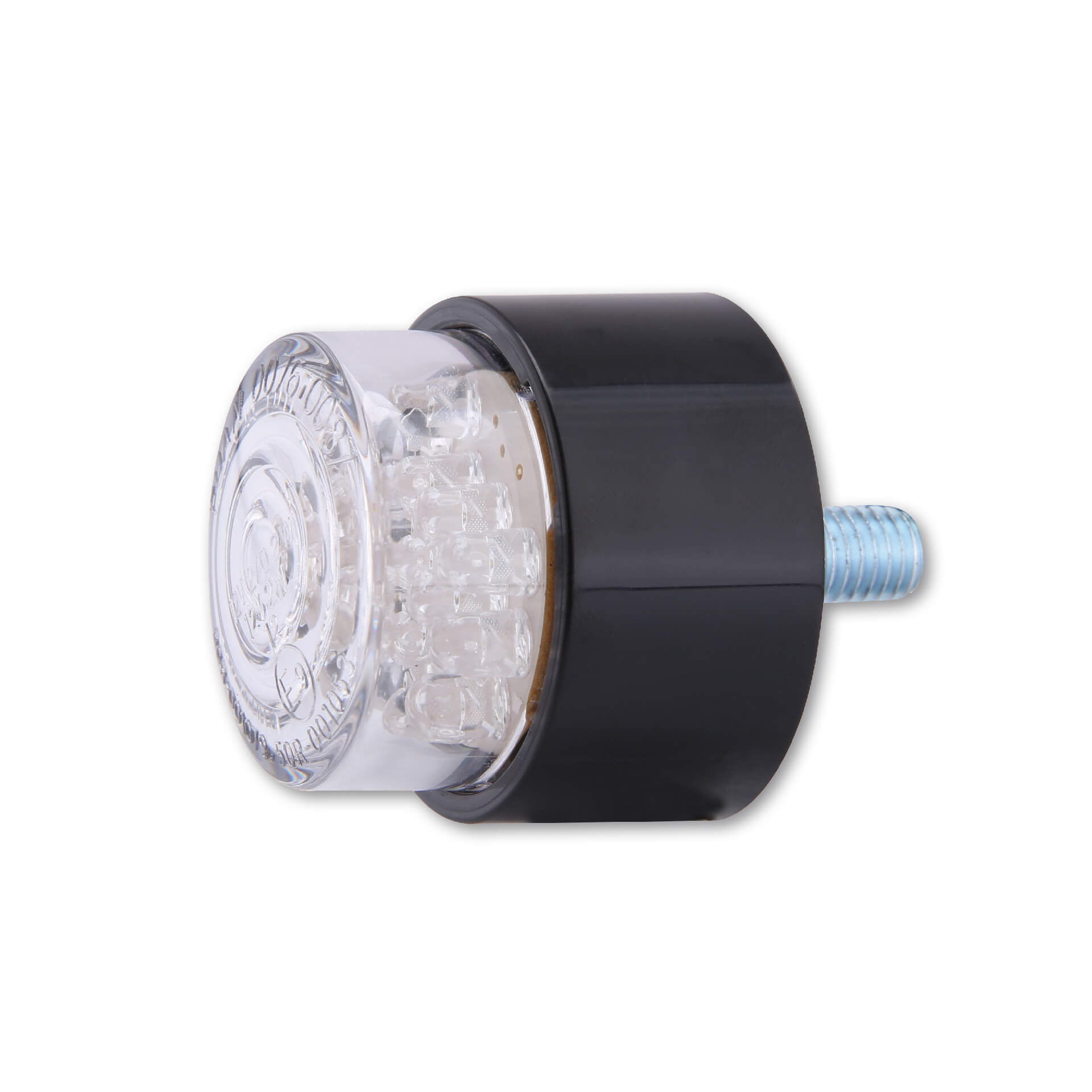 SHIN YO LED-Mini-Rücklicht BULLET rund mit schwarzem Gehäuse - Kama Bike Parts