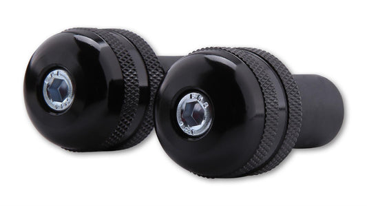 SHIN YO Lenkergewicht schwarz gerändelt für Stahllenker - Kama Bike Parts