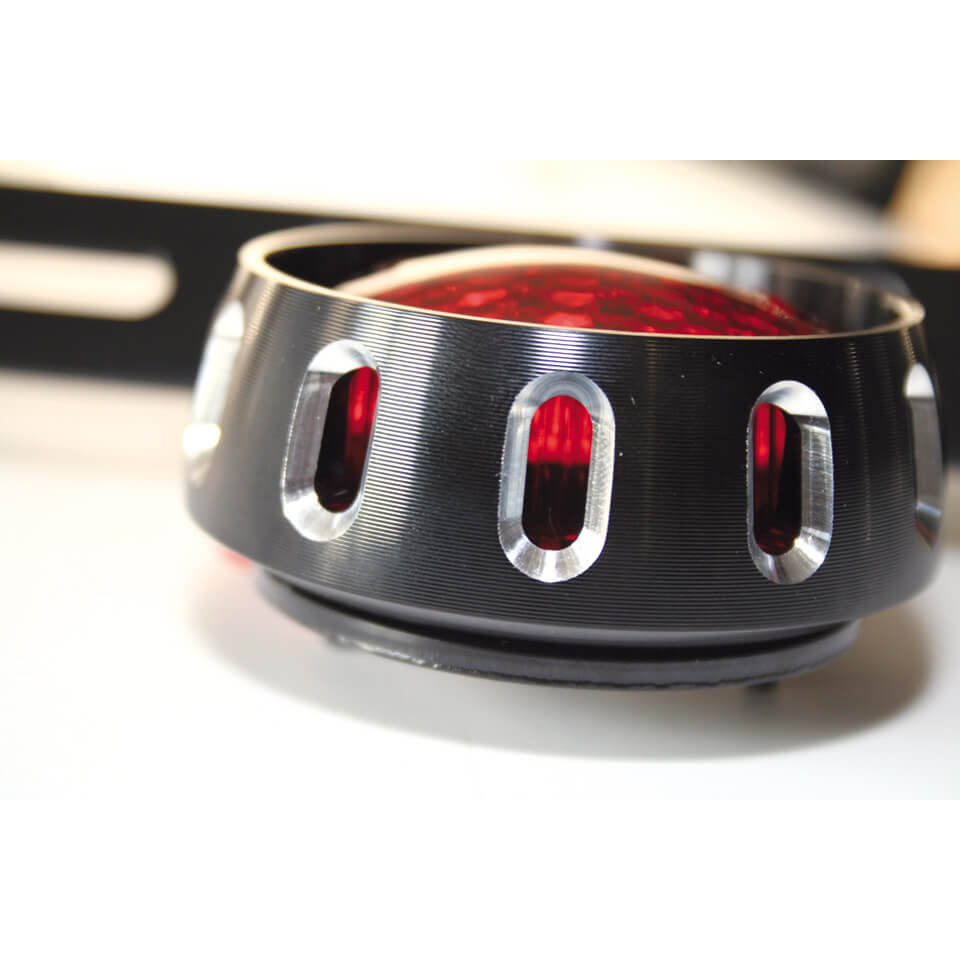 SHIN YO MILES LED Rücklicht schwarzes Gehäuse rotes Glas - Kama Bike Parts