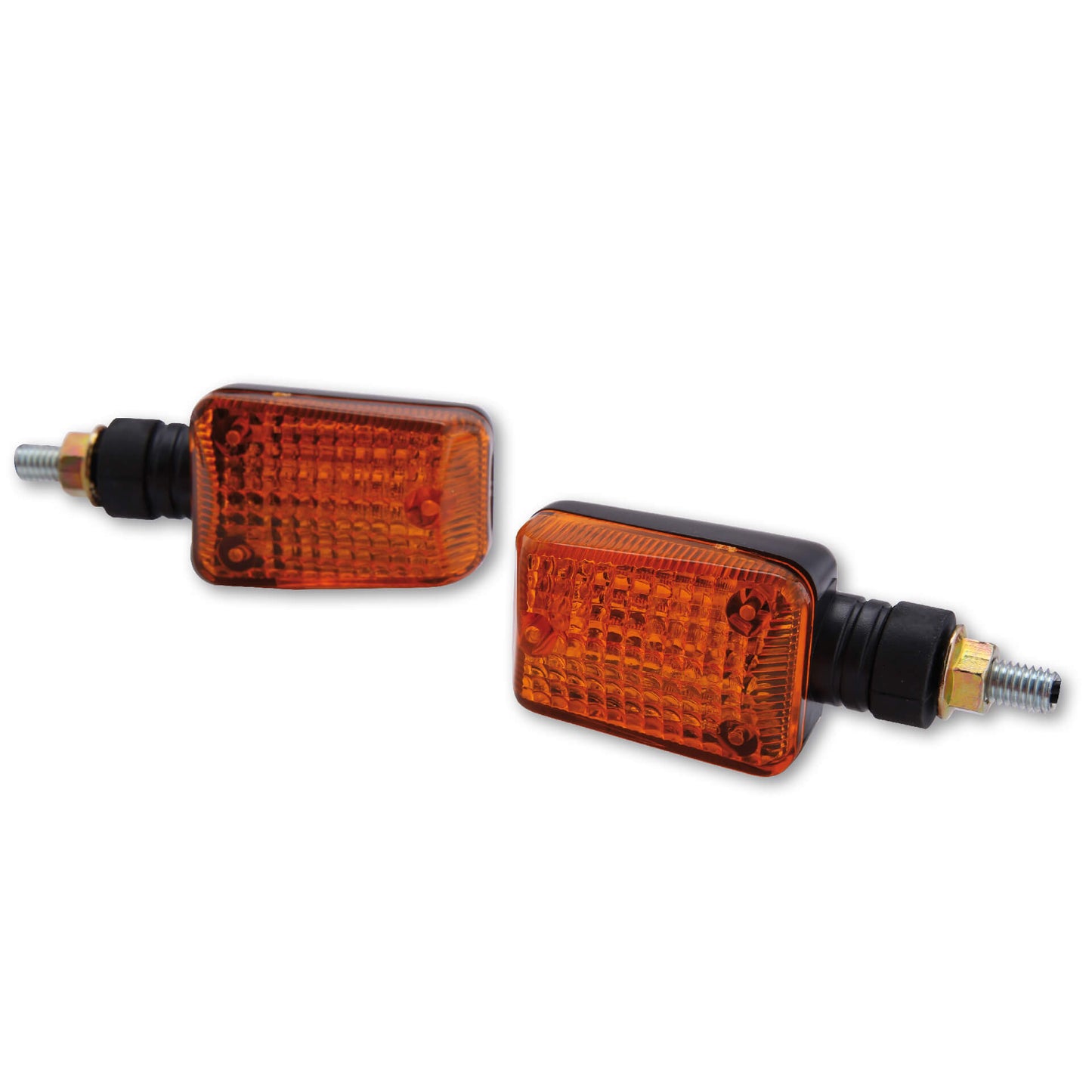 SHIN YO Mini-Blinker schwarz Glas gelb - Kama Bike Parts