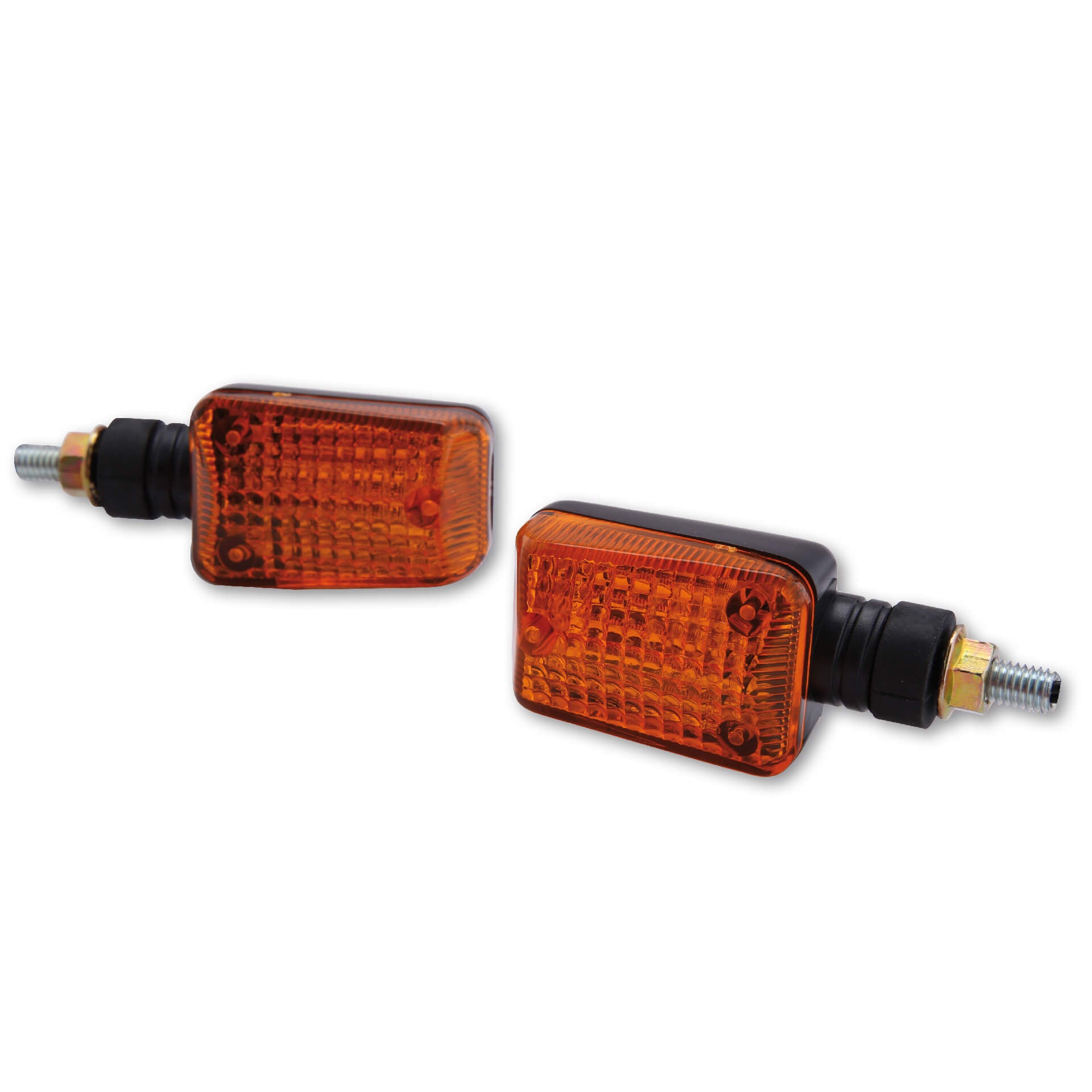 SHIN YO Mini-Blinker schwarz Glas gelb - Kama Bike Parts