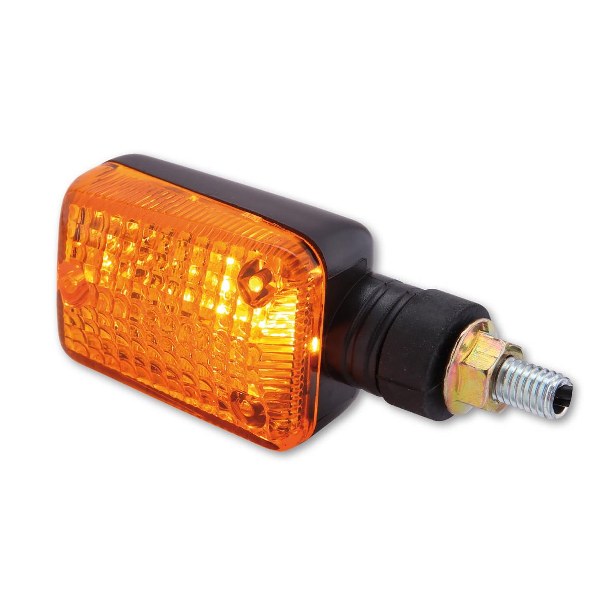 SHIN YO Mini-Blinker schwarz Glas gelb - Kama Bike Parts