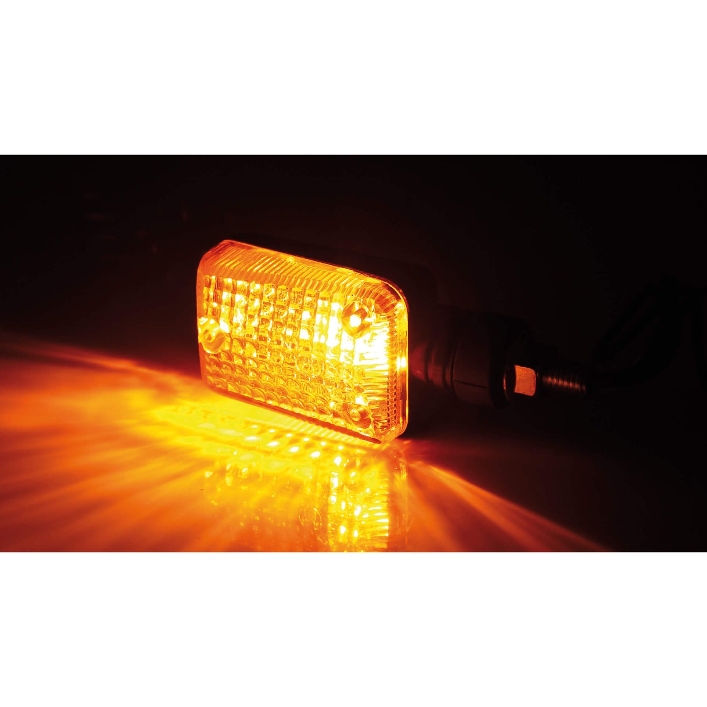 SHIN YO Mini-Blinker schwarz Glas gelb - Kama Bike Parts
