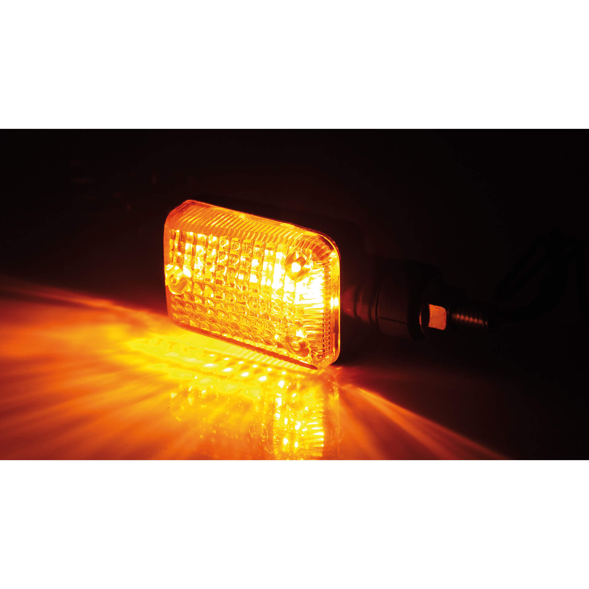 SHIN YO Mini-Blinker schwarz Glas gelb - Kama Bike Parts